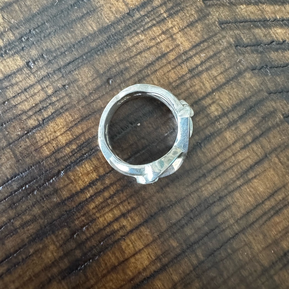 Paloma Picasso by Tiffany & Co Sterling Silver Double Heart Ring sz5 - Picture 3 of 14